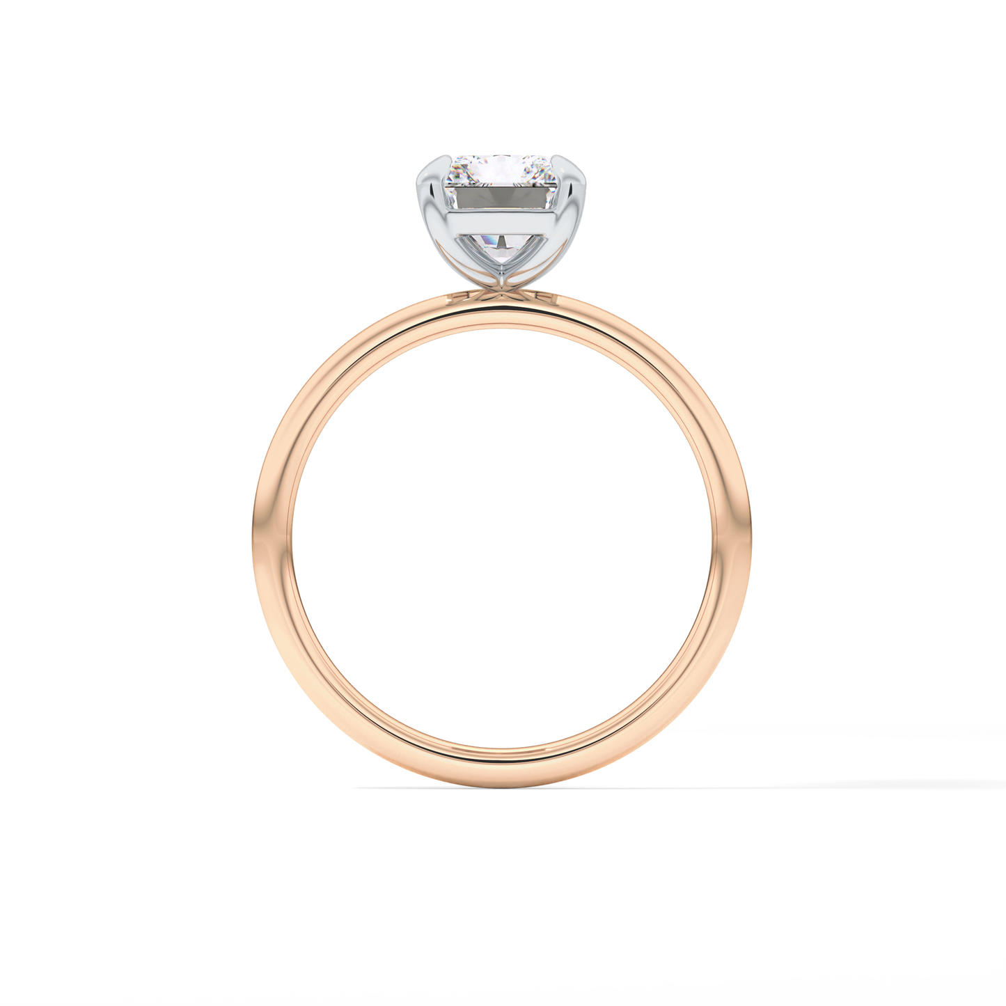 Radiant Solitaire Lab Grown Diamond Engagement Ring