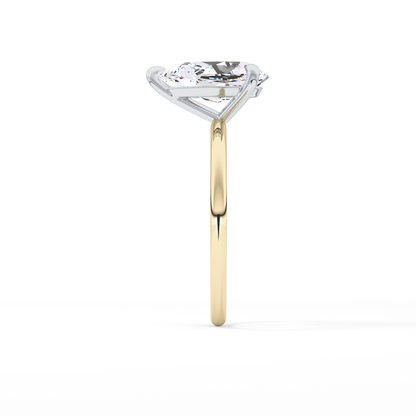Pear Solitaire Lab Grown Diamond Engagement Ring