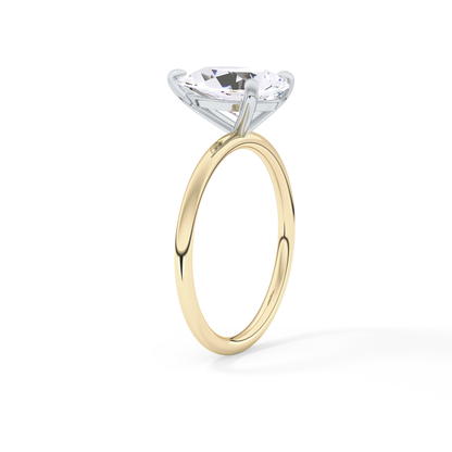Pear Solitaire Lab Grown Diamond Engagement Ring