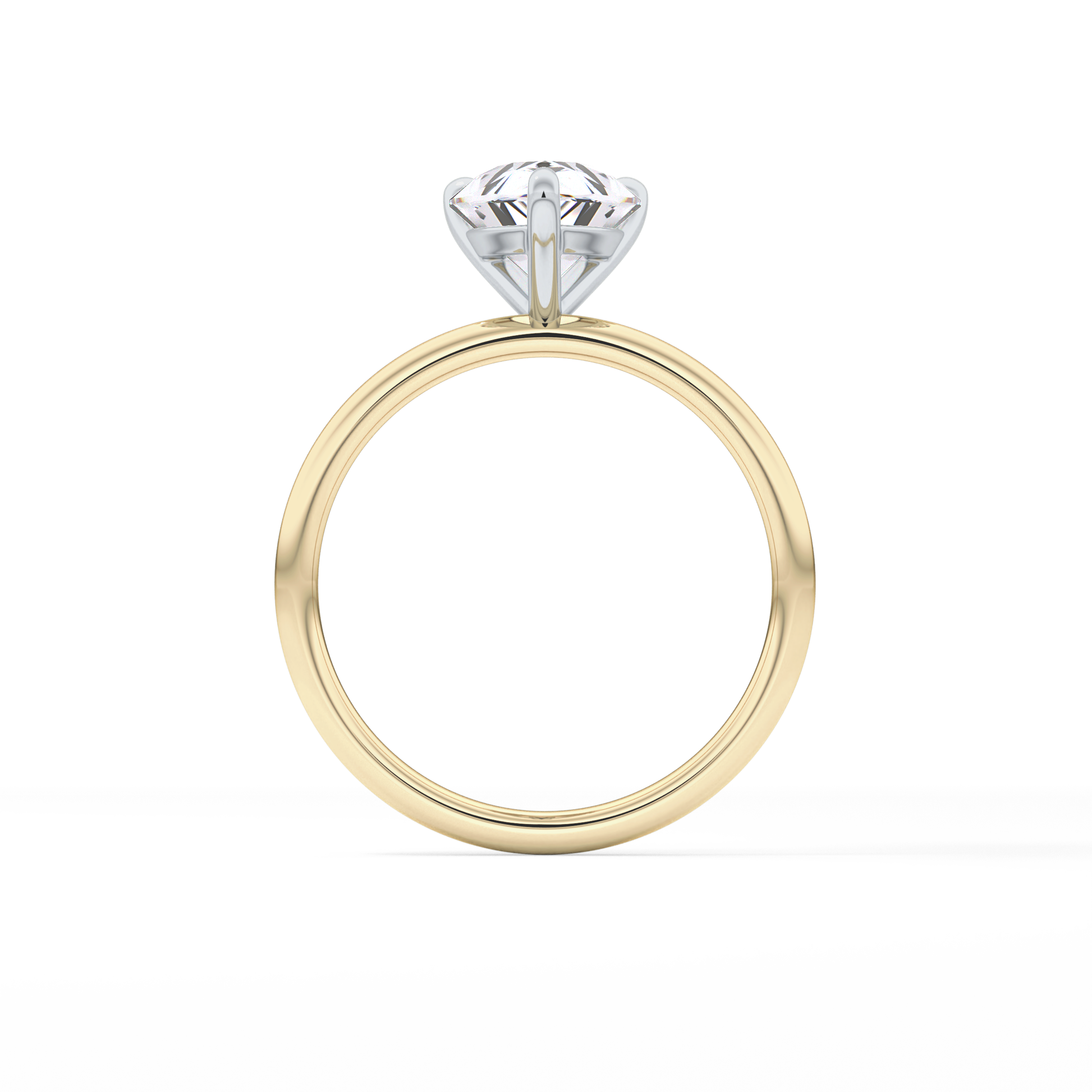 Pear Solitaire Lab Grown Diamond Engagement Ring