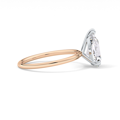 Pear Solitaire Lab Grown Diamond Engagement Ring