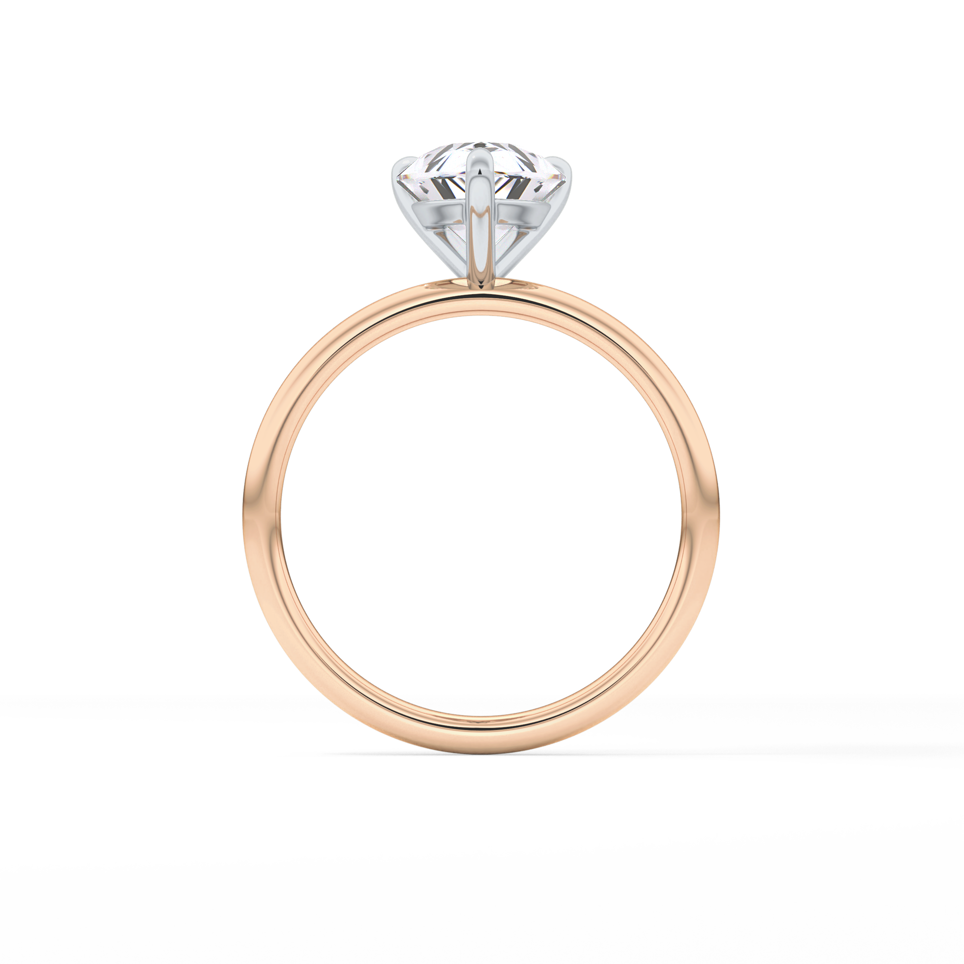 Pear Solitaire Lab Grown Diamond Engagement Ring