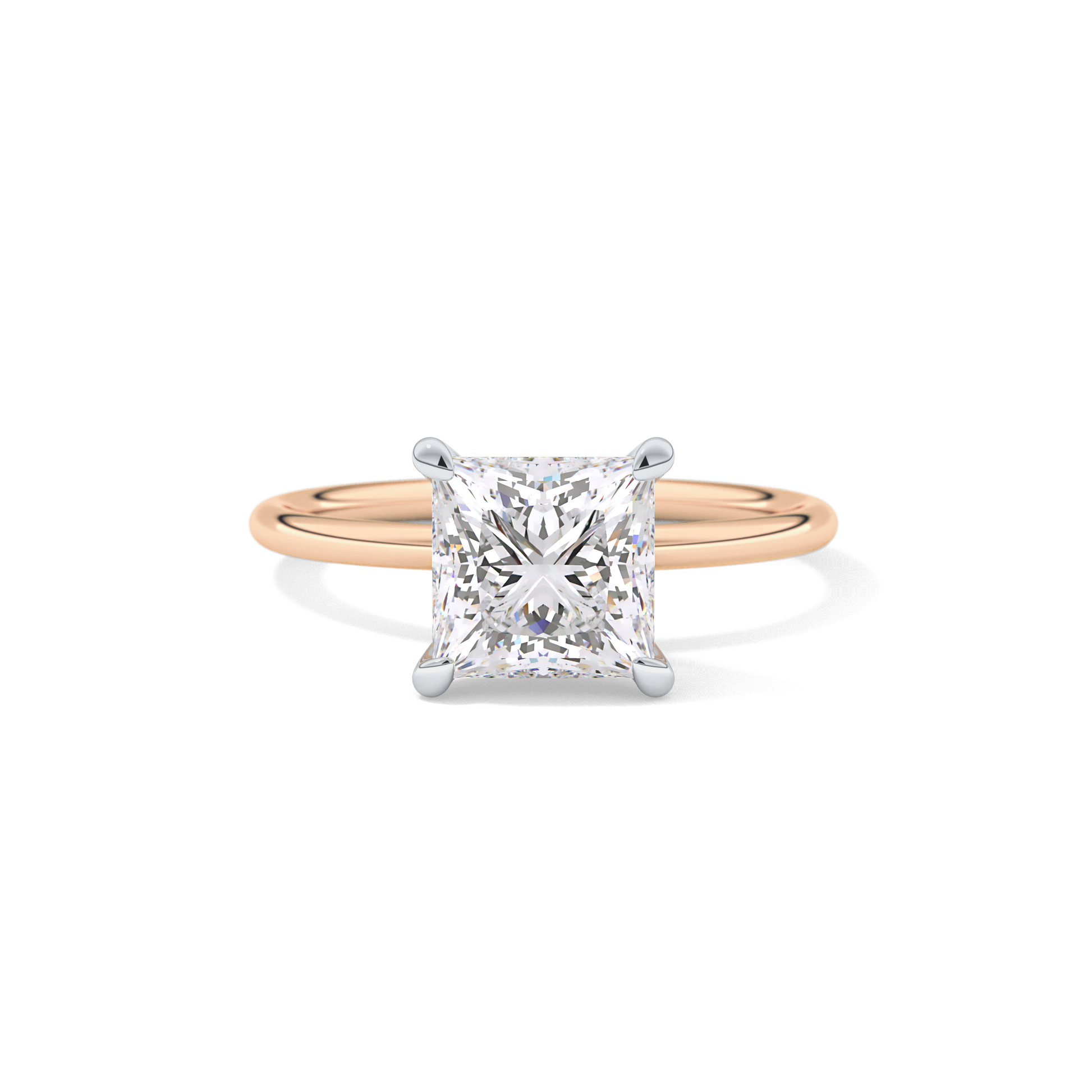 Princess Solitaire Lab Grown Diamond Engagement Ring