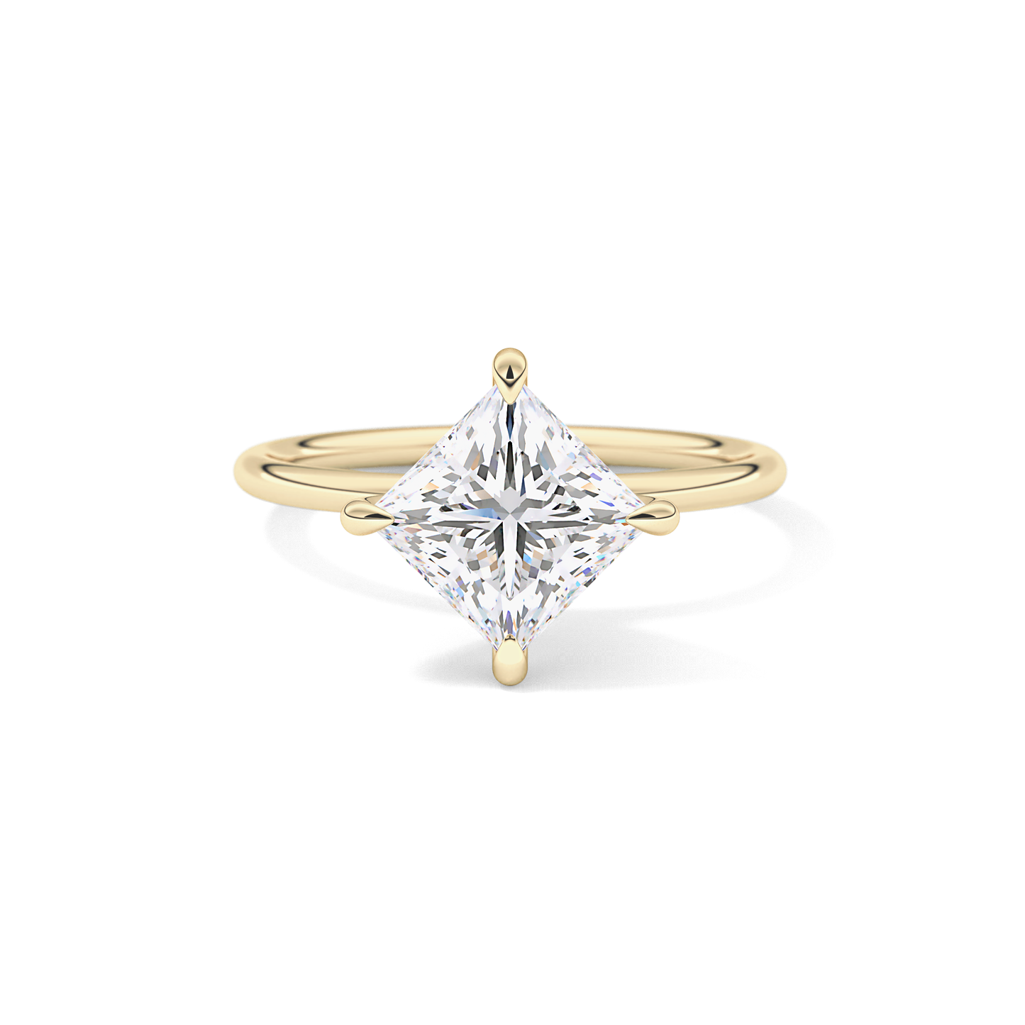 Princess Solitaire Lab Grown Diamond Engagement Ring