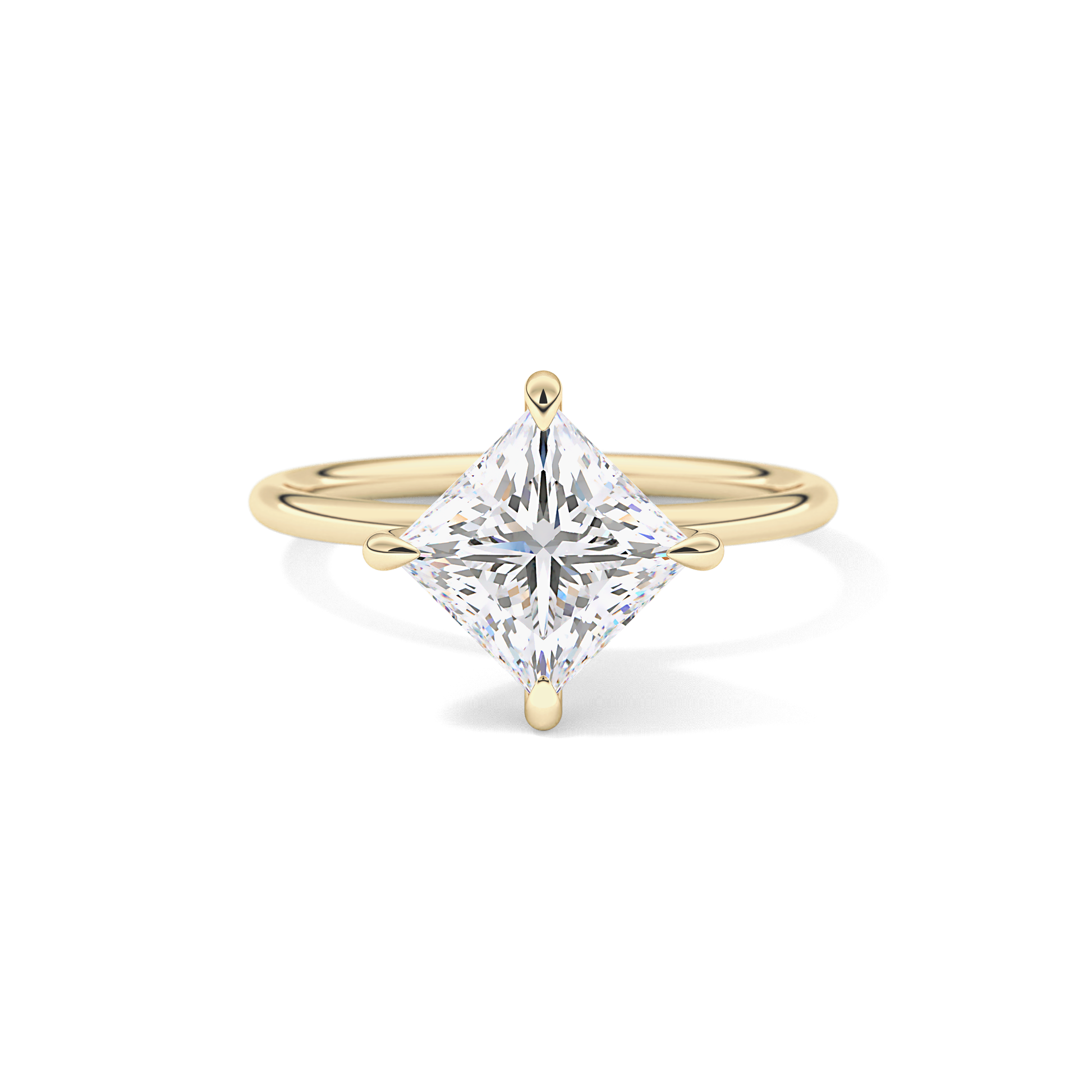 Princess Solitaire Lab Grown Diamond Engagement Ring
