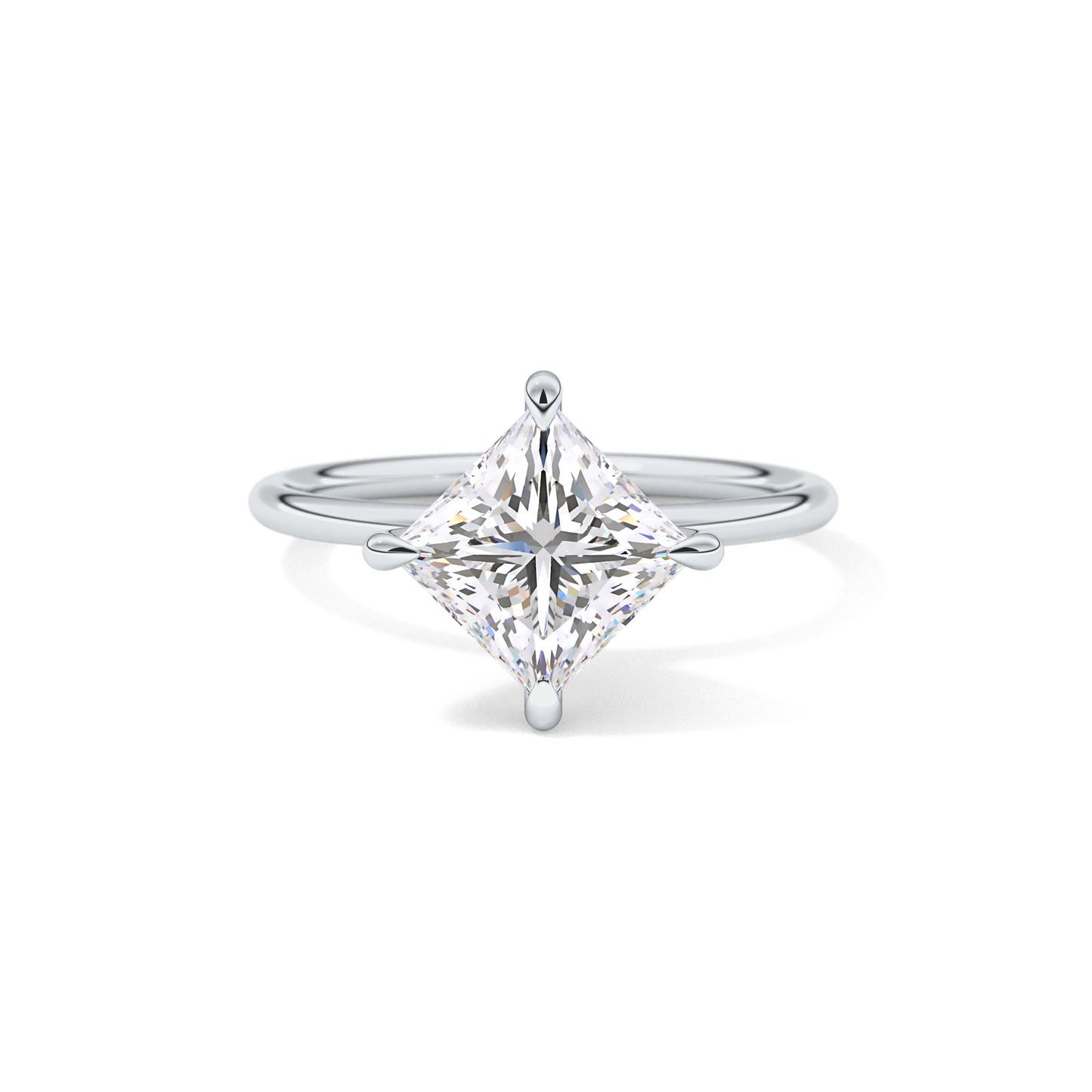 Princess Solitaire Lab Grown Diamond Engagement Ring