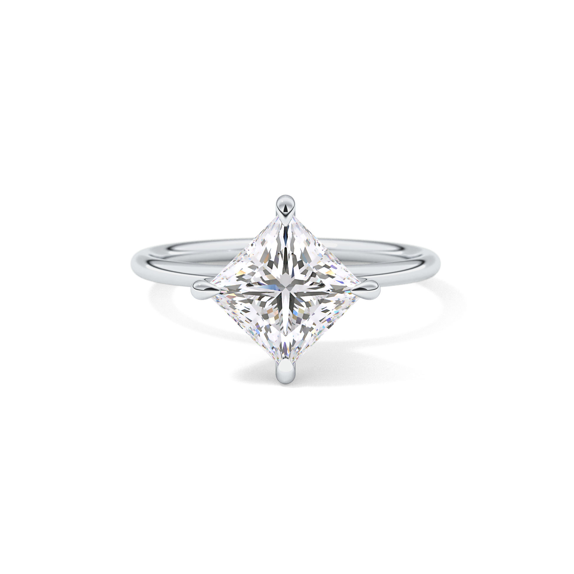 Princess Solitaire Lab Grown Diamond Engagement Ring