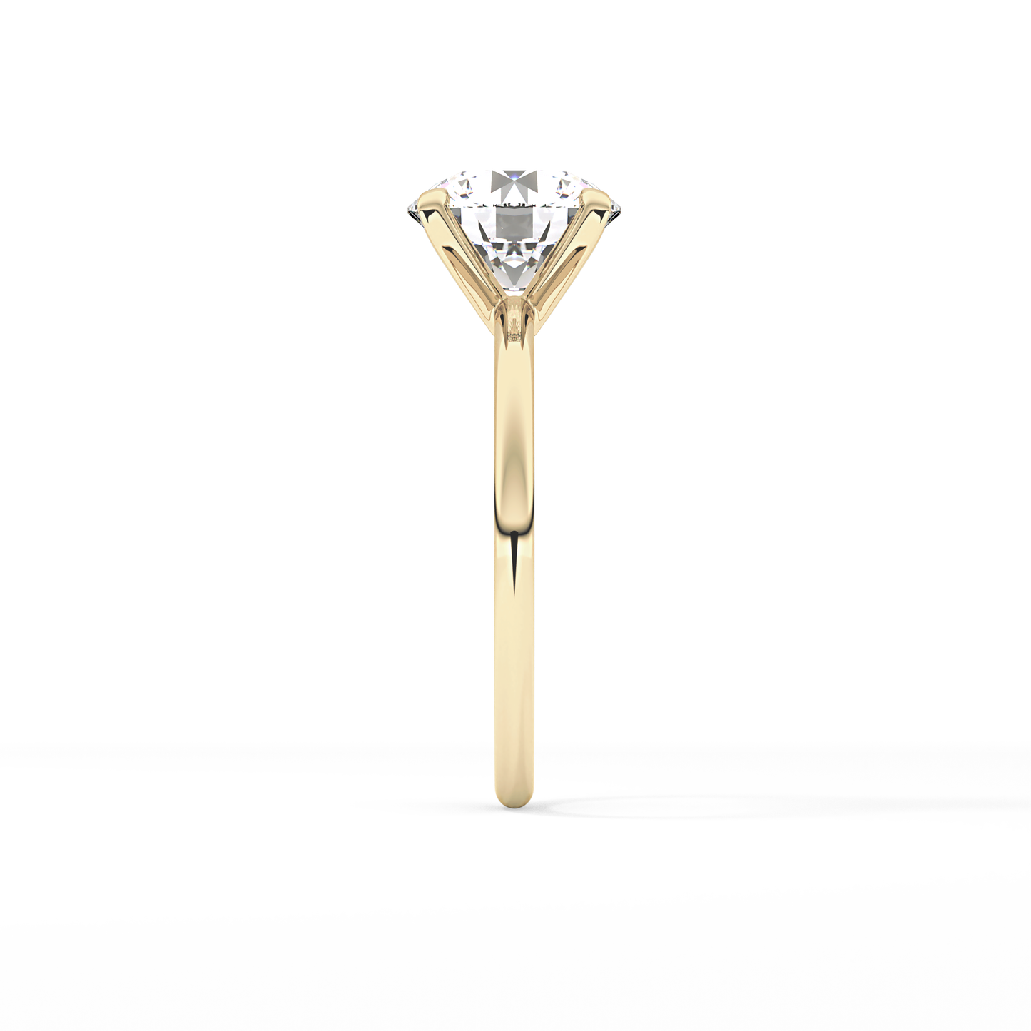 Round Solitaire Lab Grown Diamond Engagement Ring