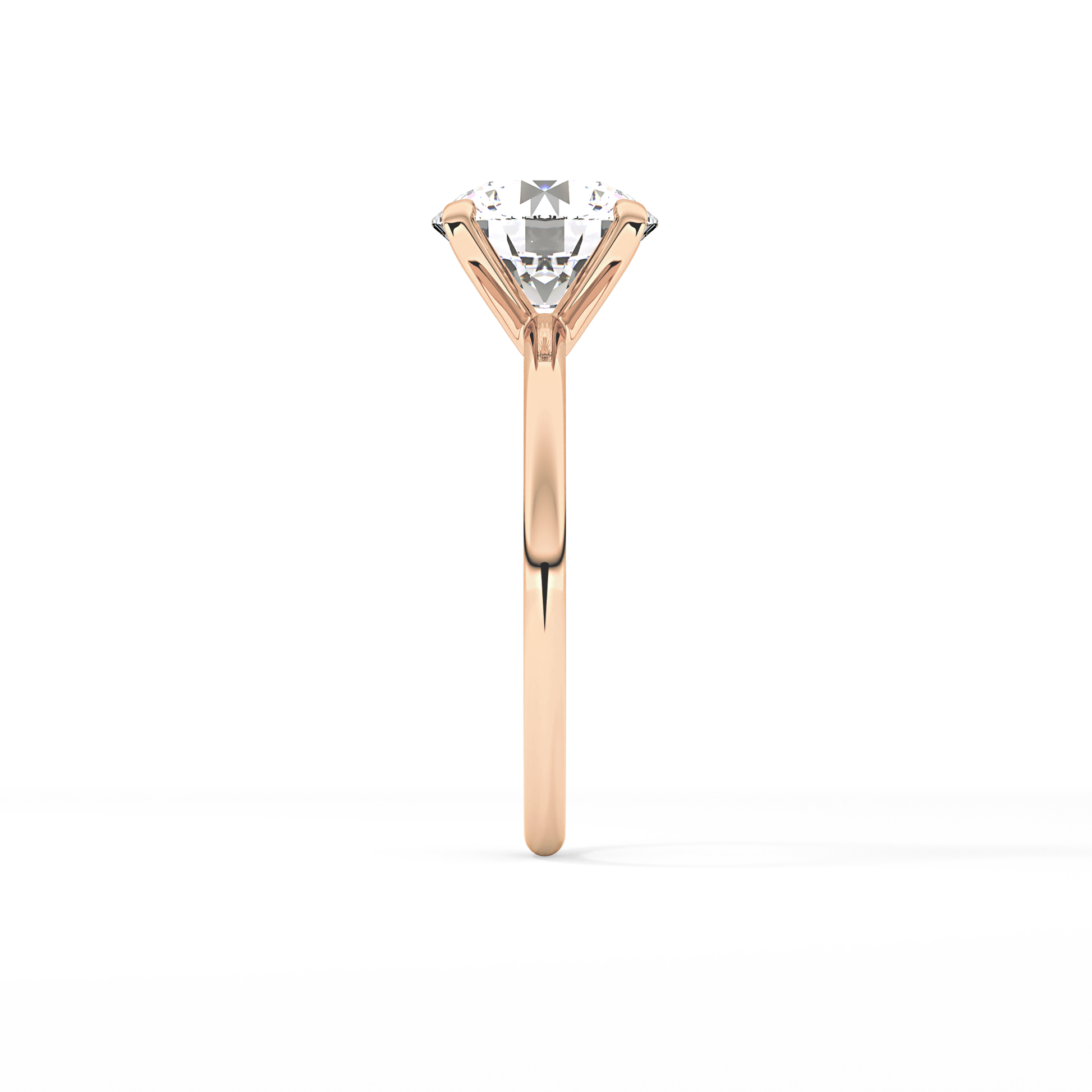Round Solitaire Lab Grown Diamond Engagement Ring