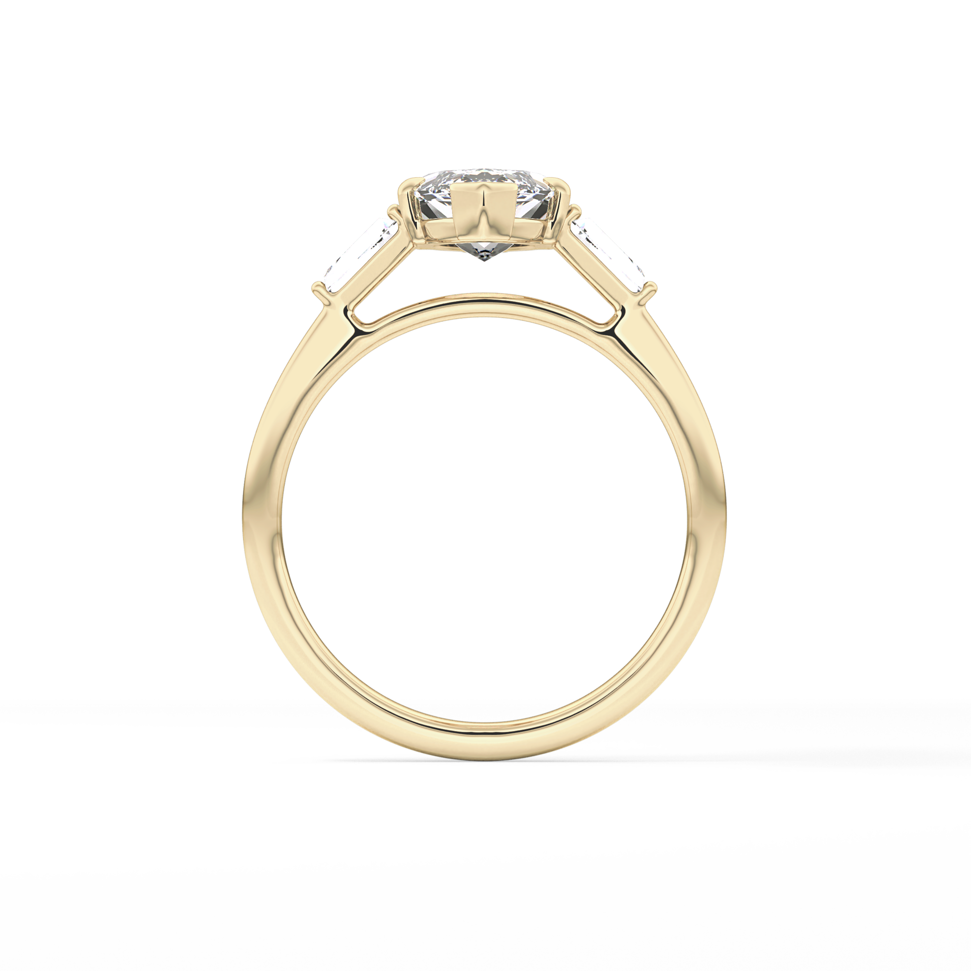 Marquise Three Stone Lab Grown Diamond Engagement Ring
