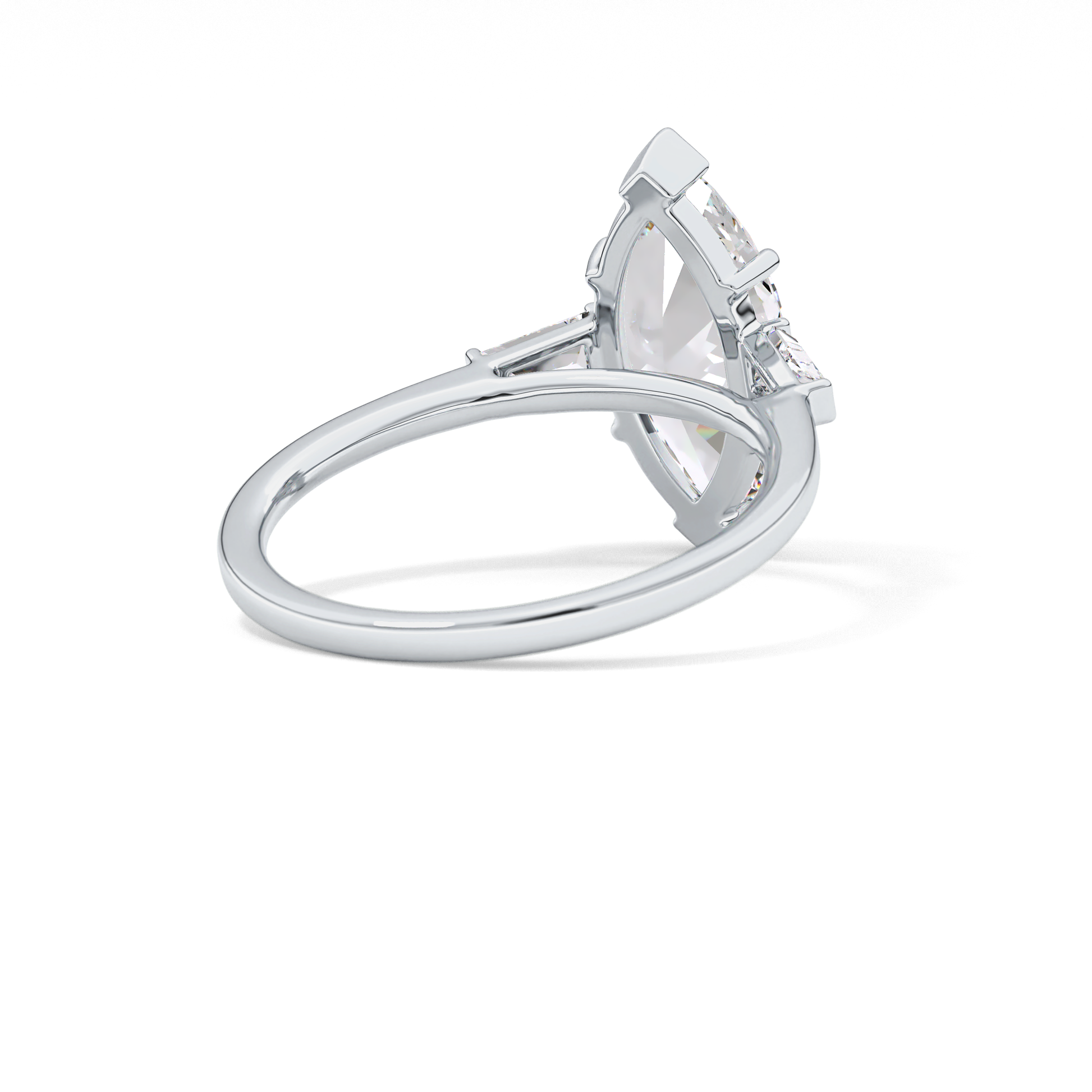 Marquise Three Stone Lab Grown Diamond Engagement Ring