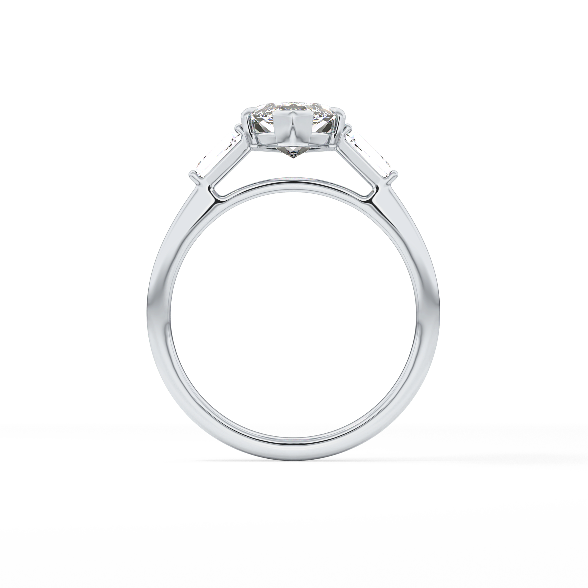 Marquise Three Stone Lab Grown Diamond Engagement Ring