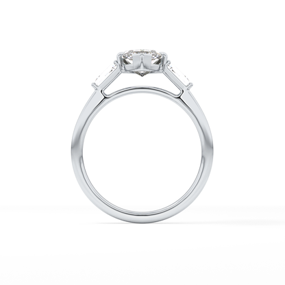 Marquise Three Stone Lab Grown Diamond Engagement Ring
