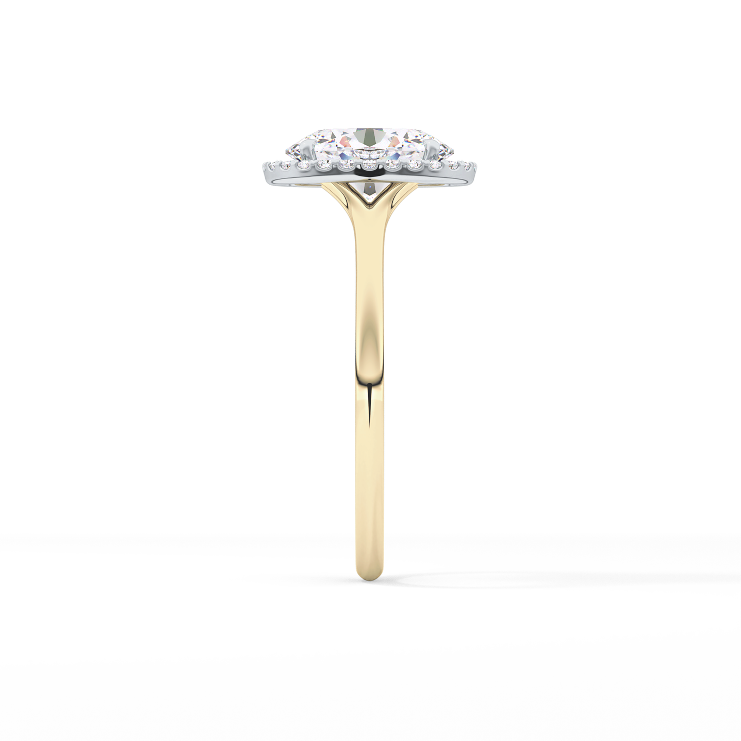 Oval Halo Lab Grown Diamond Engagement Ring