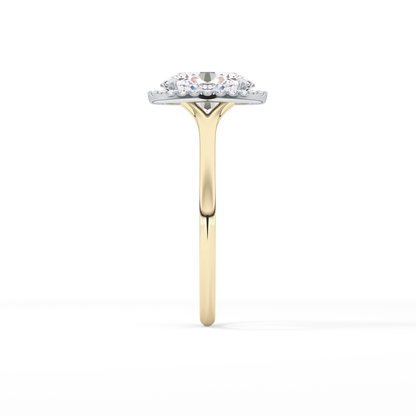 Oval Halo Lab Grown Diamond Engagement Ring