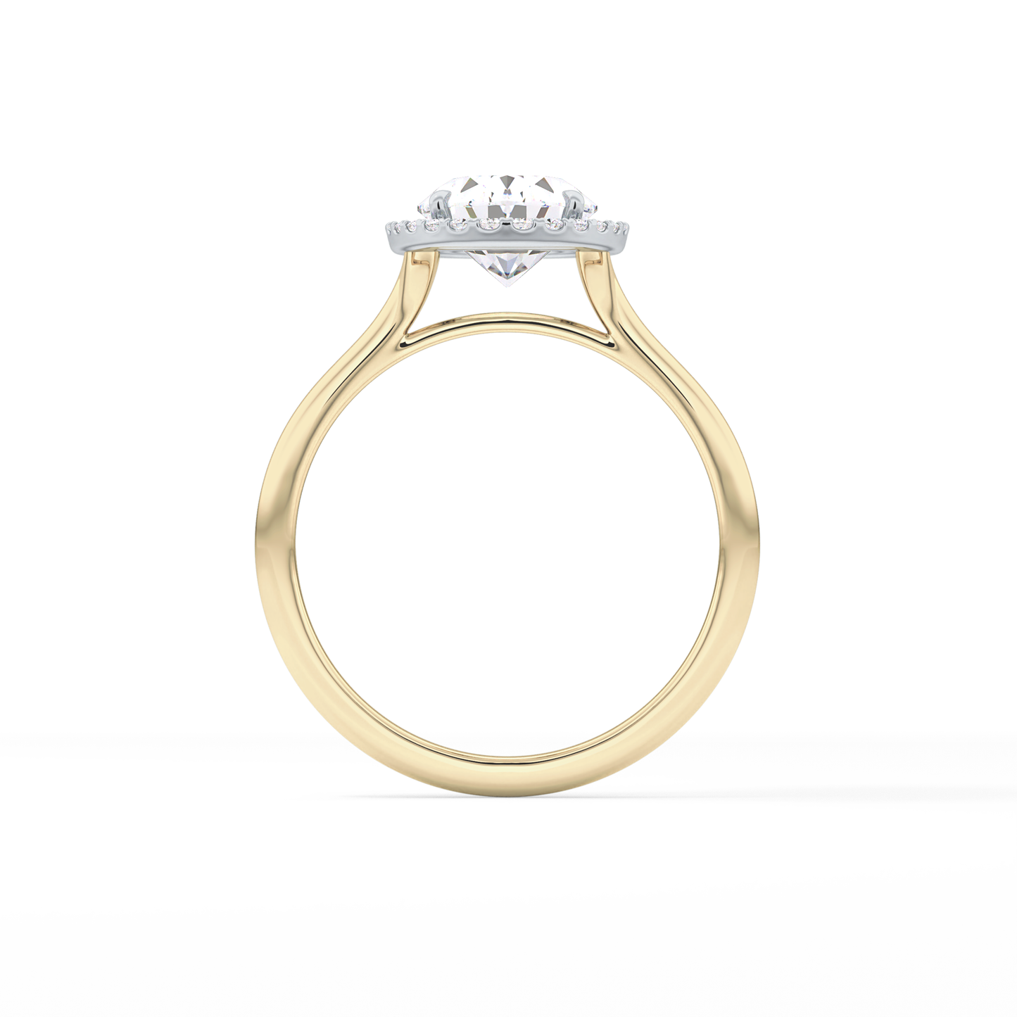 Oval Halo Lab Grown Diamond Engagement Ring