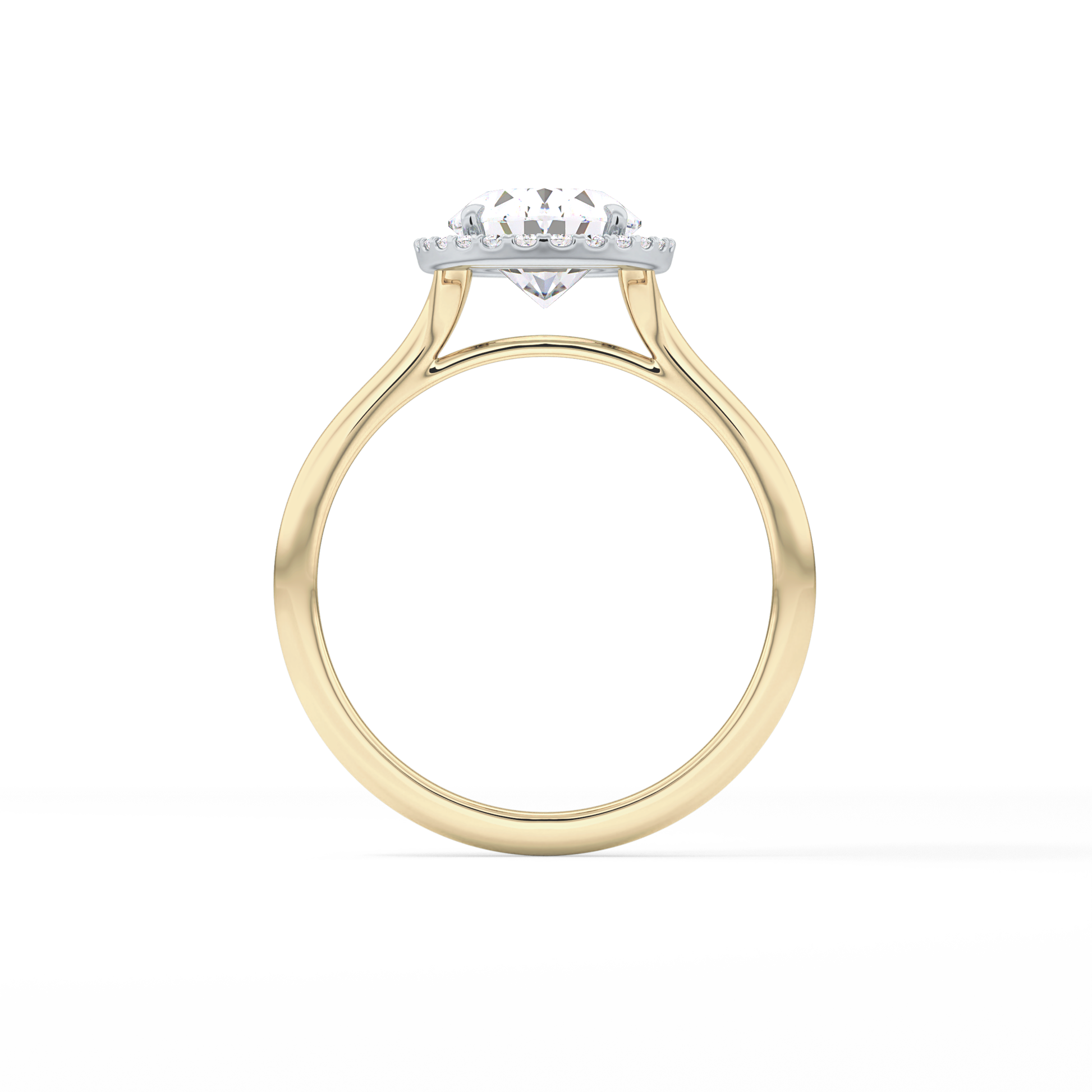 Oval Halo Lab Grown Diamond Engagement Ring