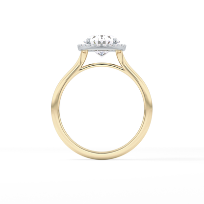 Oval Halo Lab Grown Diamond Engagement Ring