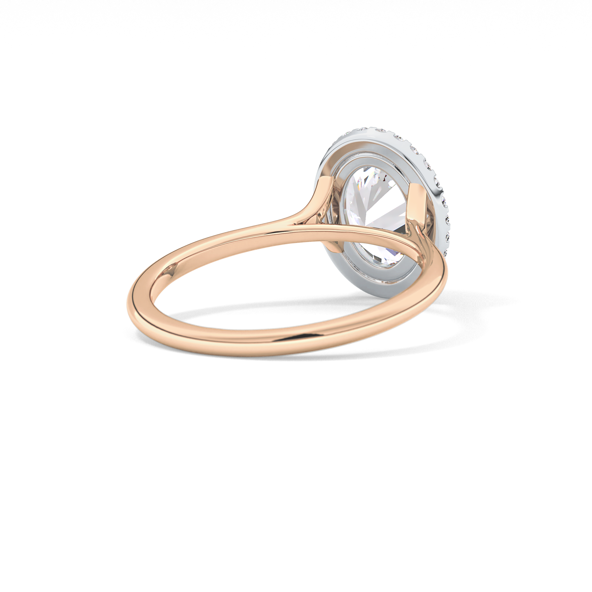 Oval Halo Lab Grown Diamond Engagement Ring