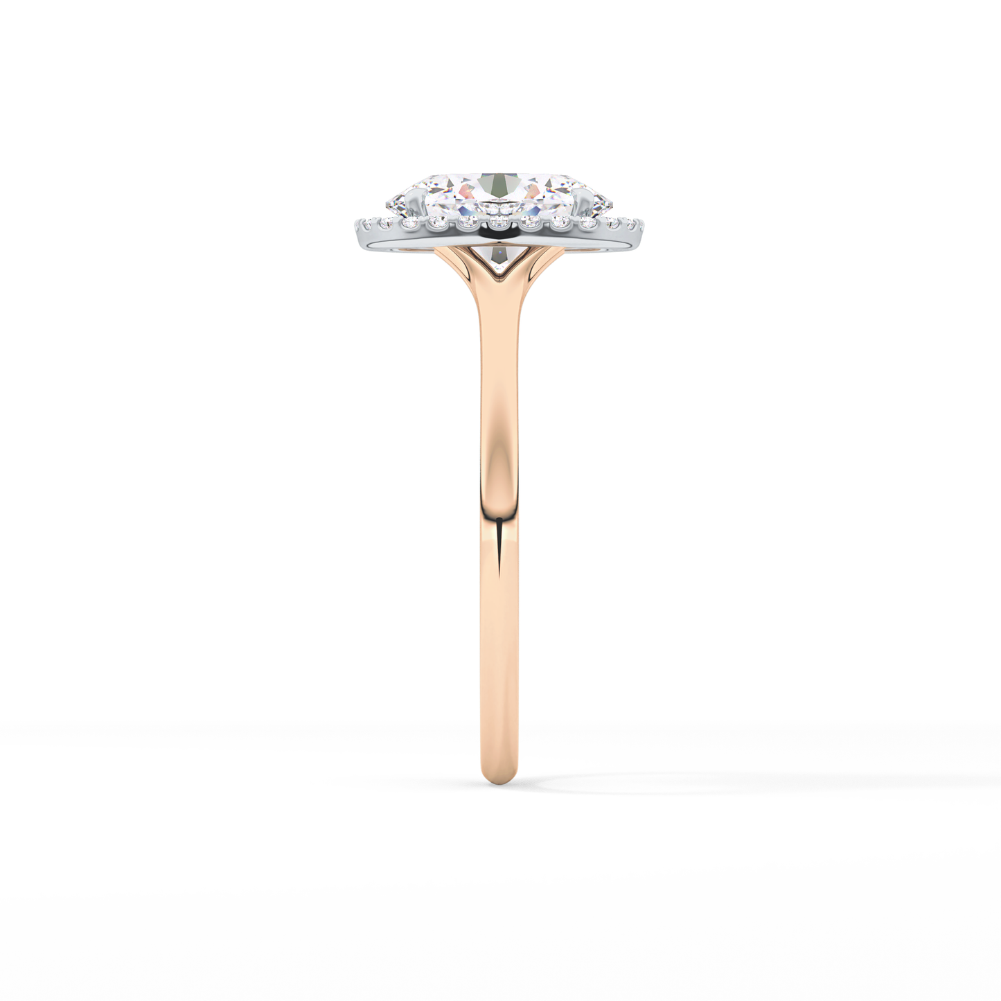 Oval Halo Lab Grown Diamond Engagement Ring