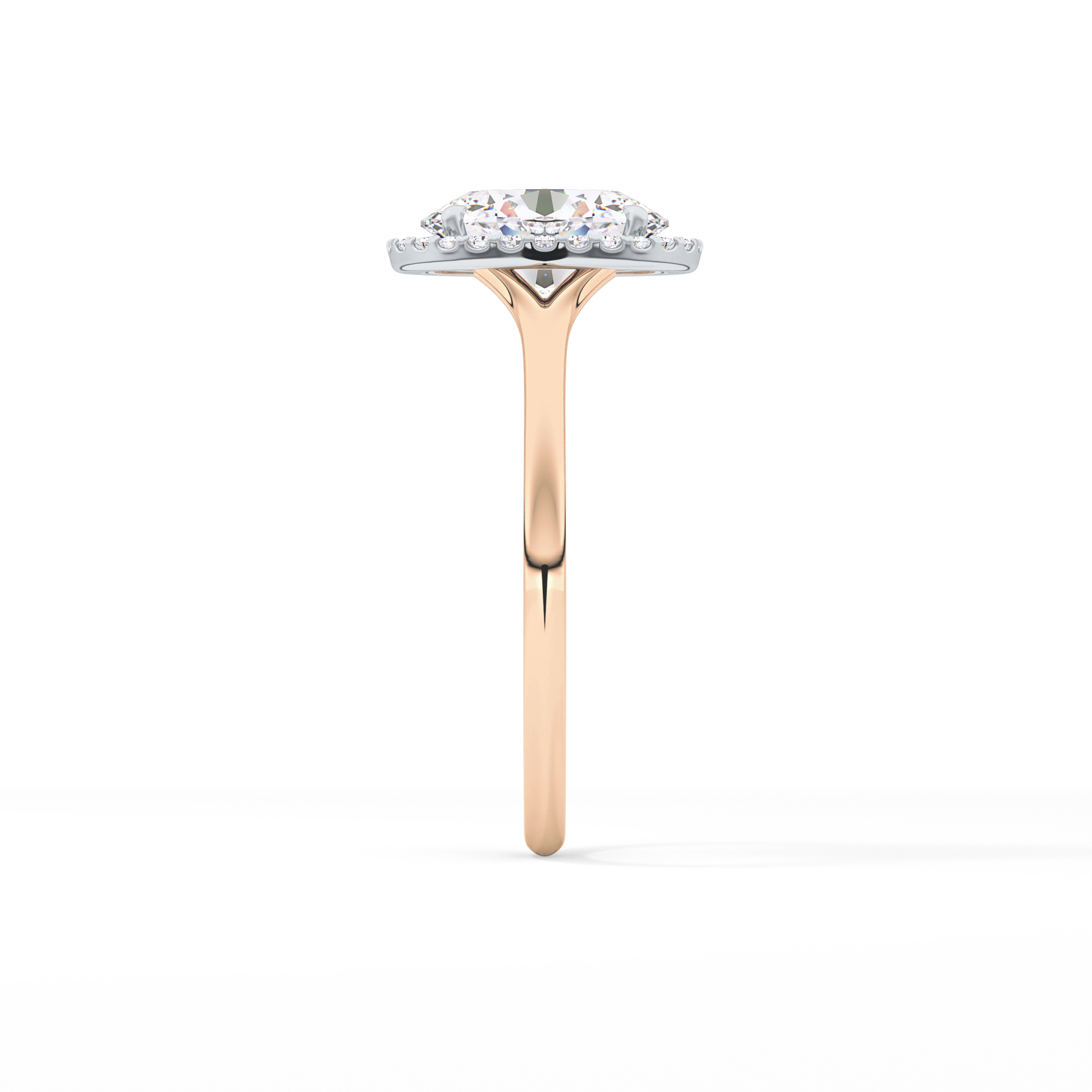 Oval Halo Lab Grown Diamond Engagement Ring