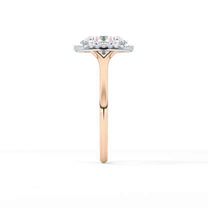 Oval Halo Lab Grown Diamond Engagement Ring