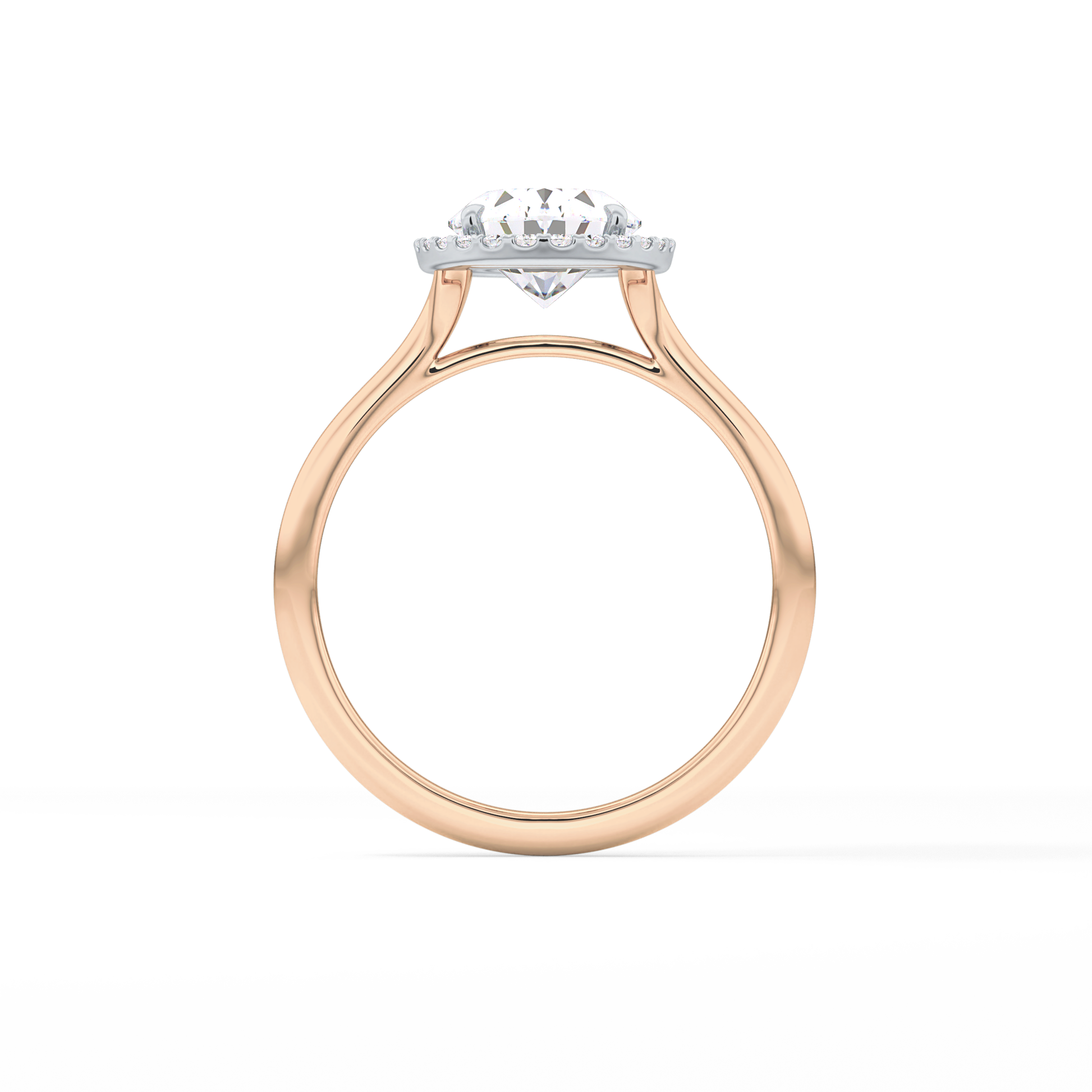 Oval Halo Lab Grown Diamond Engagement Ring