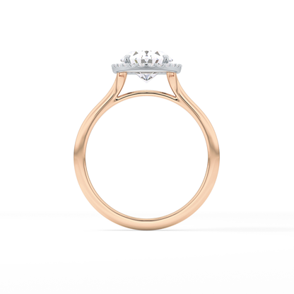 Oval Halo Lab Grown Diamond Engagement Ring