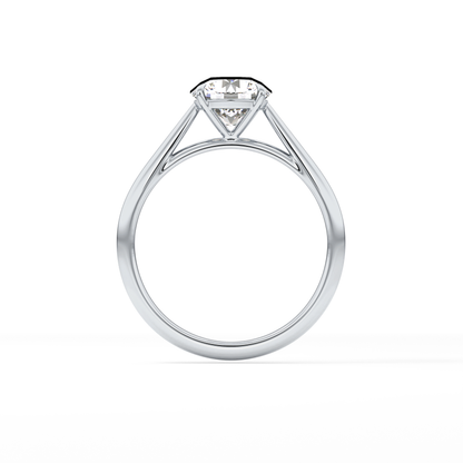 Round Shaped Solitaire Lab Grown Diamond Engagement Ring