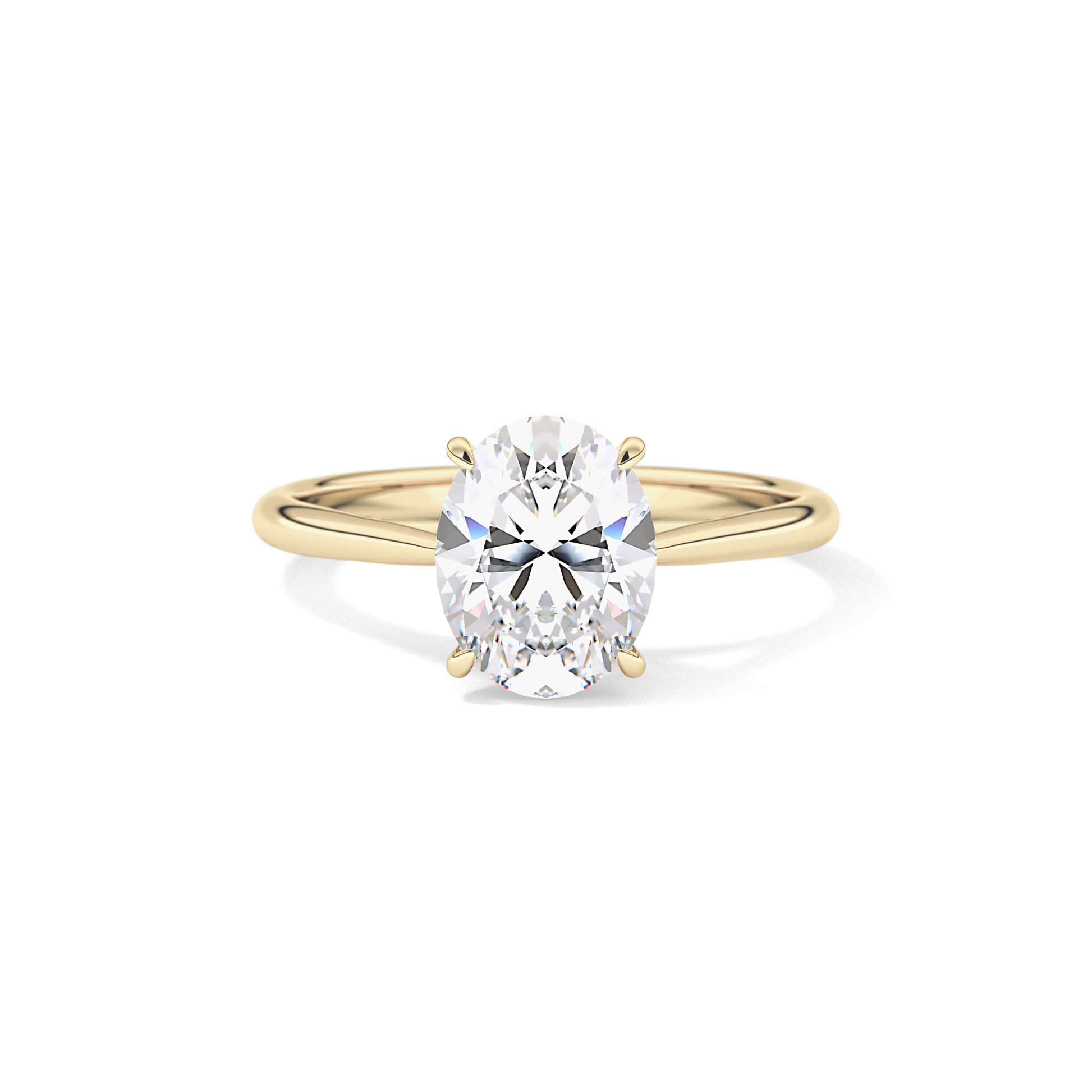 Oval Solitaire Lab Grown Diamond Engagement Ring