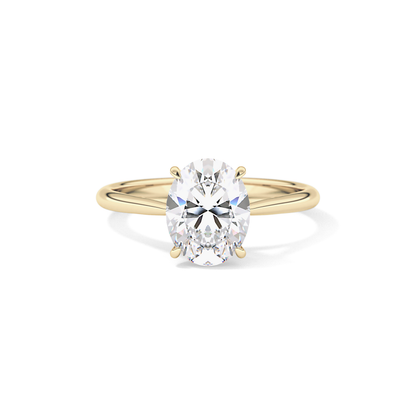 Oval Solitaire Lab Grown Diamond Engagement Ring