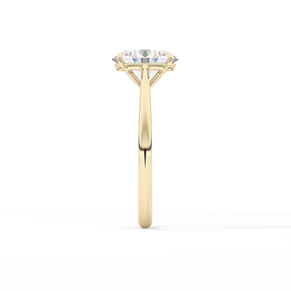 Oval Solitaire Lab Grown Diamond Engagement Ring