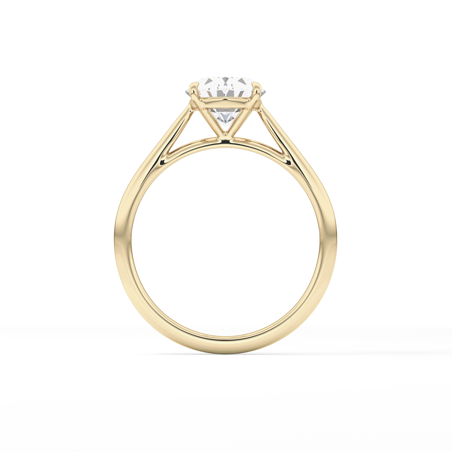 Oval Solitaire Lab Grown Diamond Engagement Ring