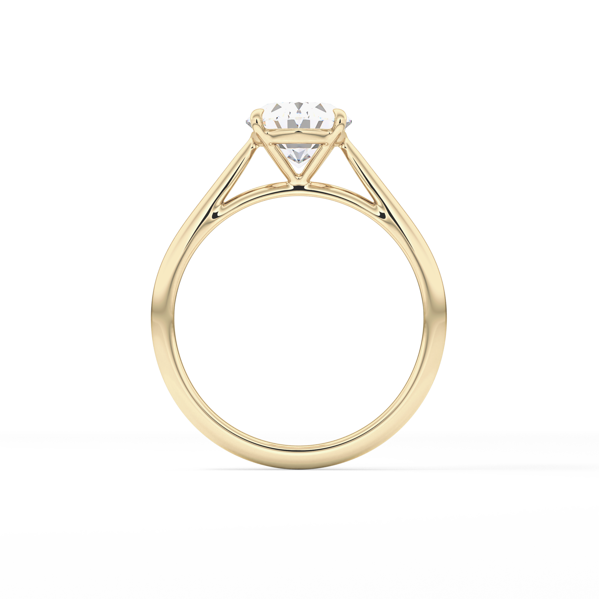 Oval Solitaire Lab Grown Diamond Engagement Ring