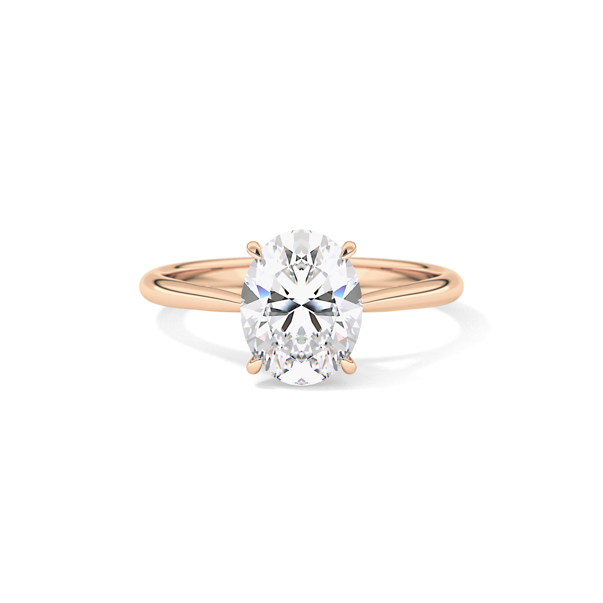 Oval Solitaire Lab Grown Diamond Engagement Ring