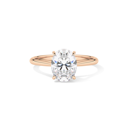 Oval Solitaire Lab Grown Diamond Engagement Ring
