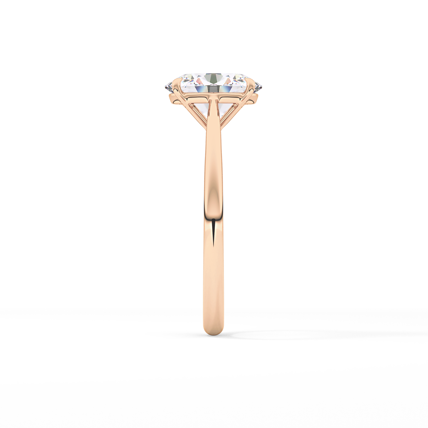 Oval Solitaire Lab Grown Diamond Engagement Ring