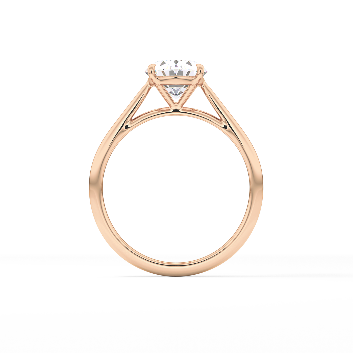 Oval Solitaire Lab Grown Diamond Engagement Ring