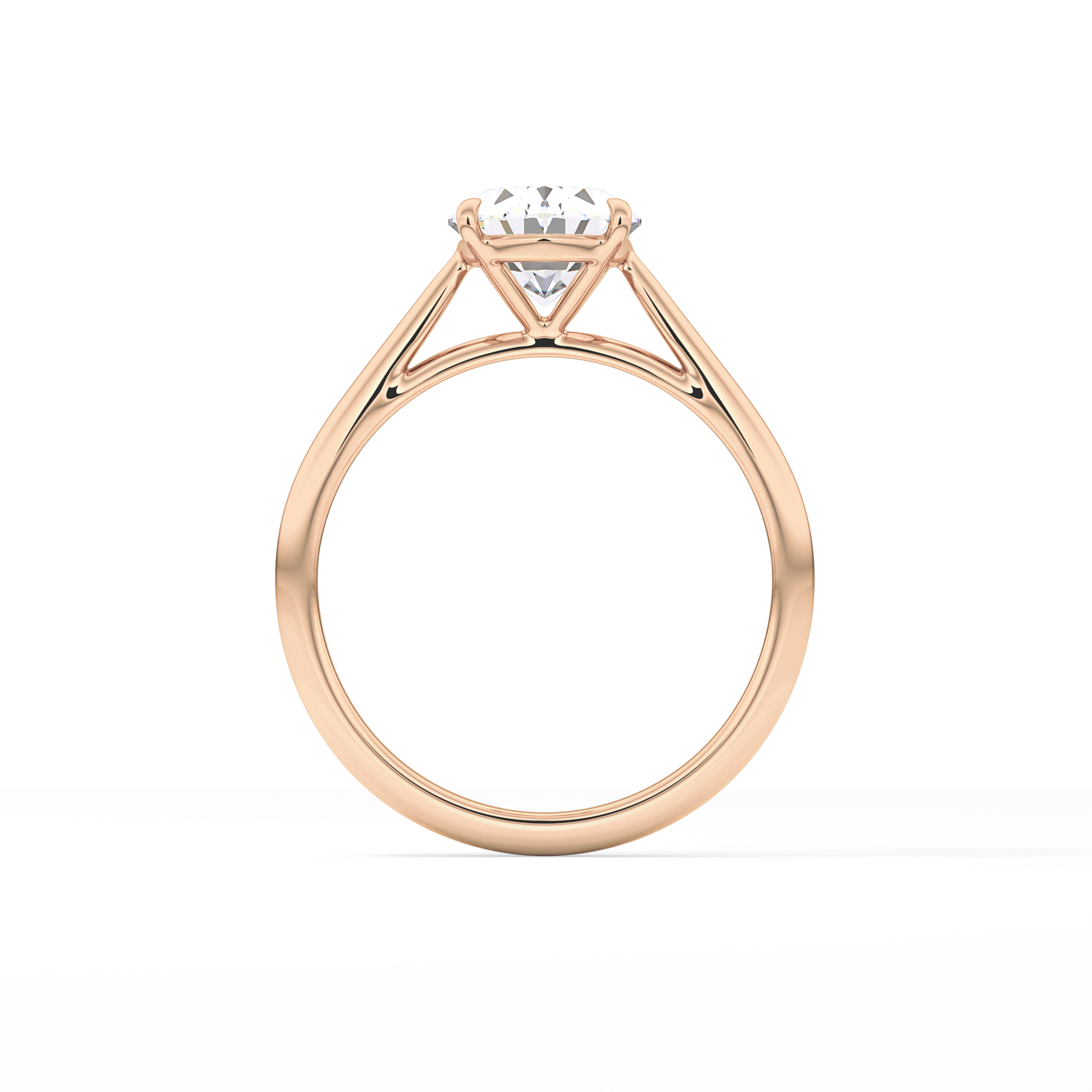Oval Solitaire Lab Grown Diamond Engagement Ring