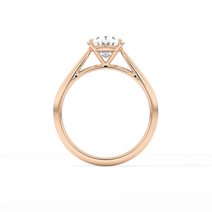 Oval Solitaire Lab Grown Diamond Engagement Ring