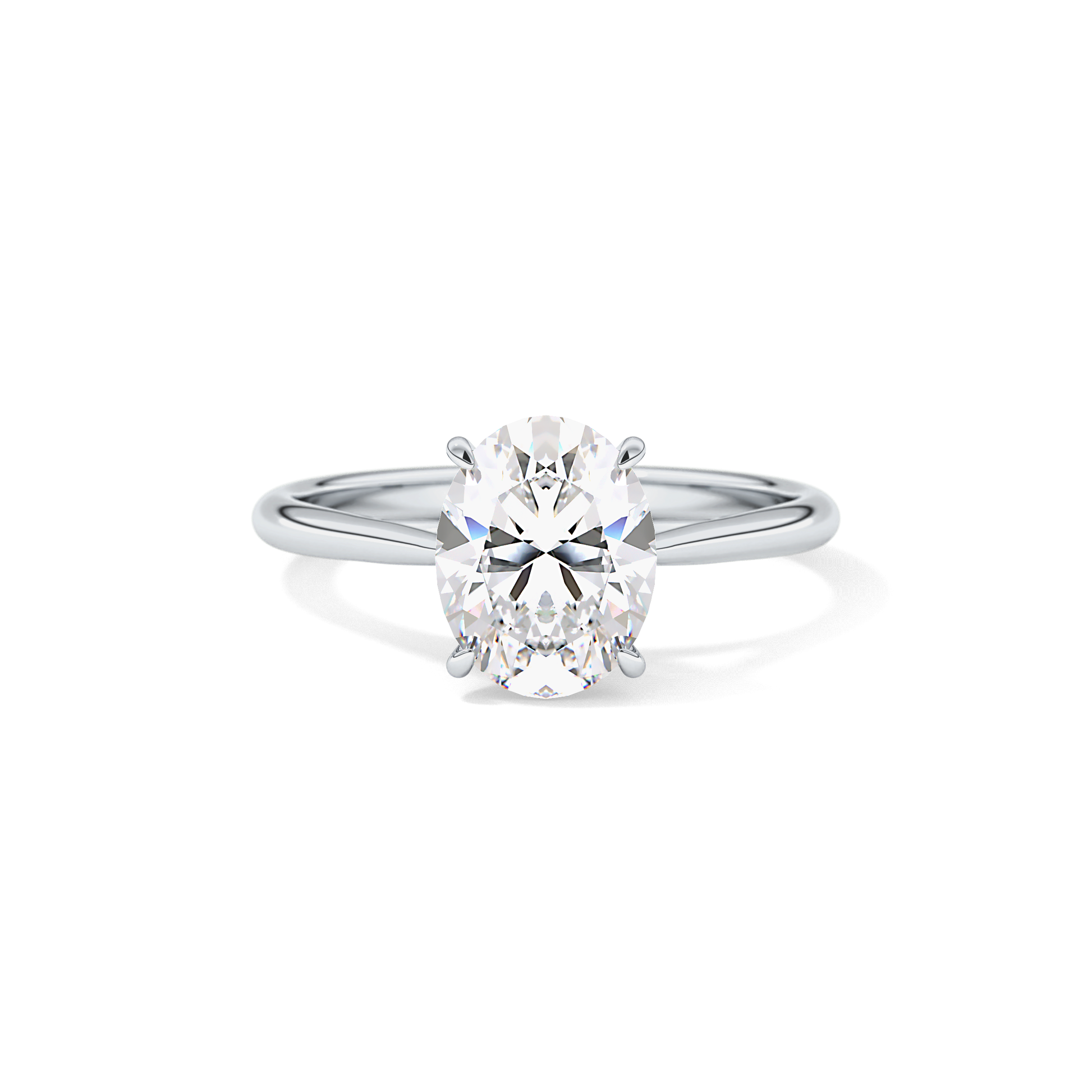 Oval Solitaire Lab Grown Diamond Engagement Ring