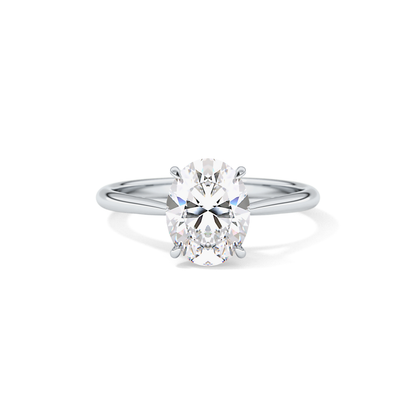 Oval Solitaire Lab Grown Diamond Engagement Ring