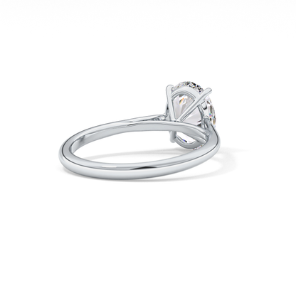 Oval Solitaire Lab Grown Diamond Engagement Ring