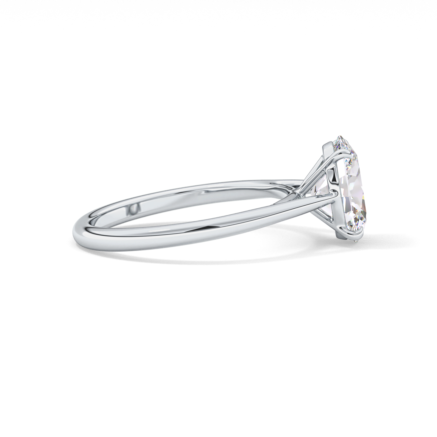 Oval Solitaire Lab Grown Diamond Engagement Ring