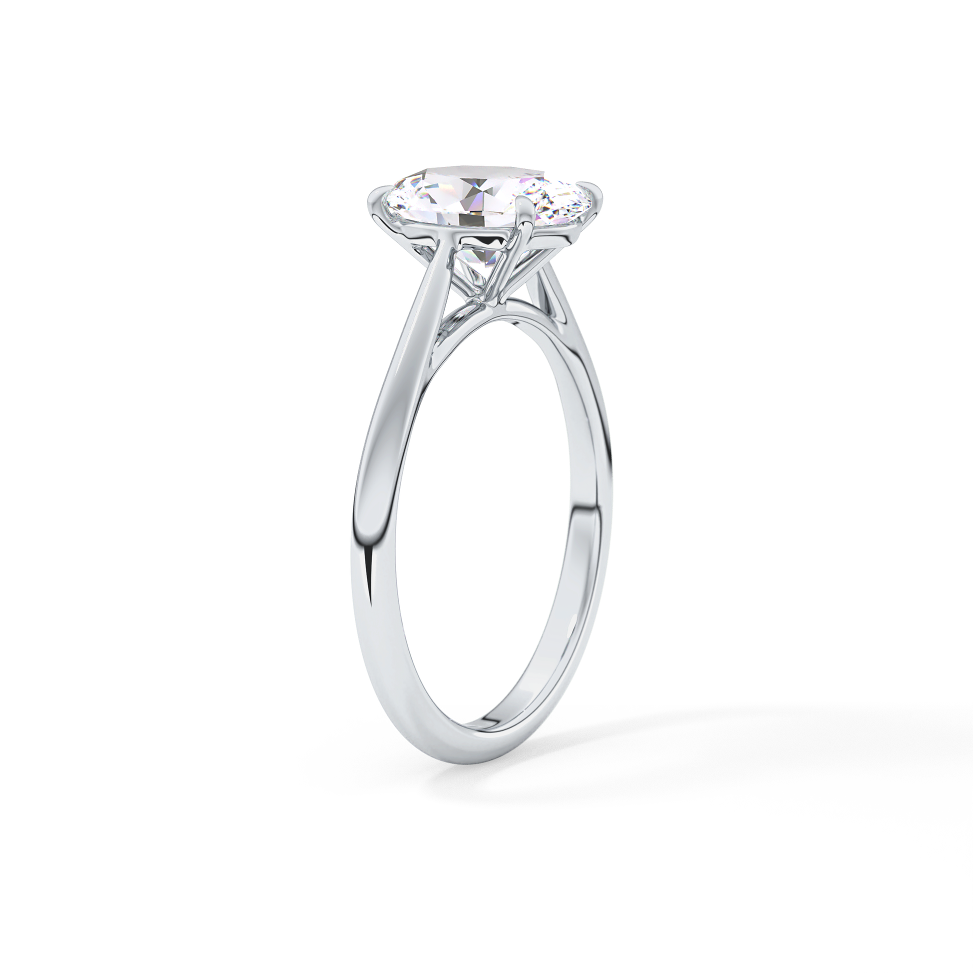 Oval Solitaire Lab Grown Diamond Engagement Ring