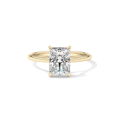Radiant Solitaire Lab Grown Diamond Engagement Ring
