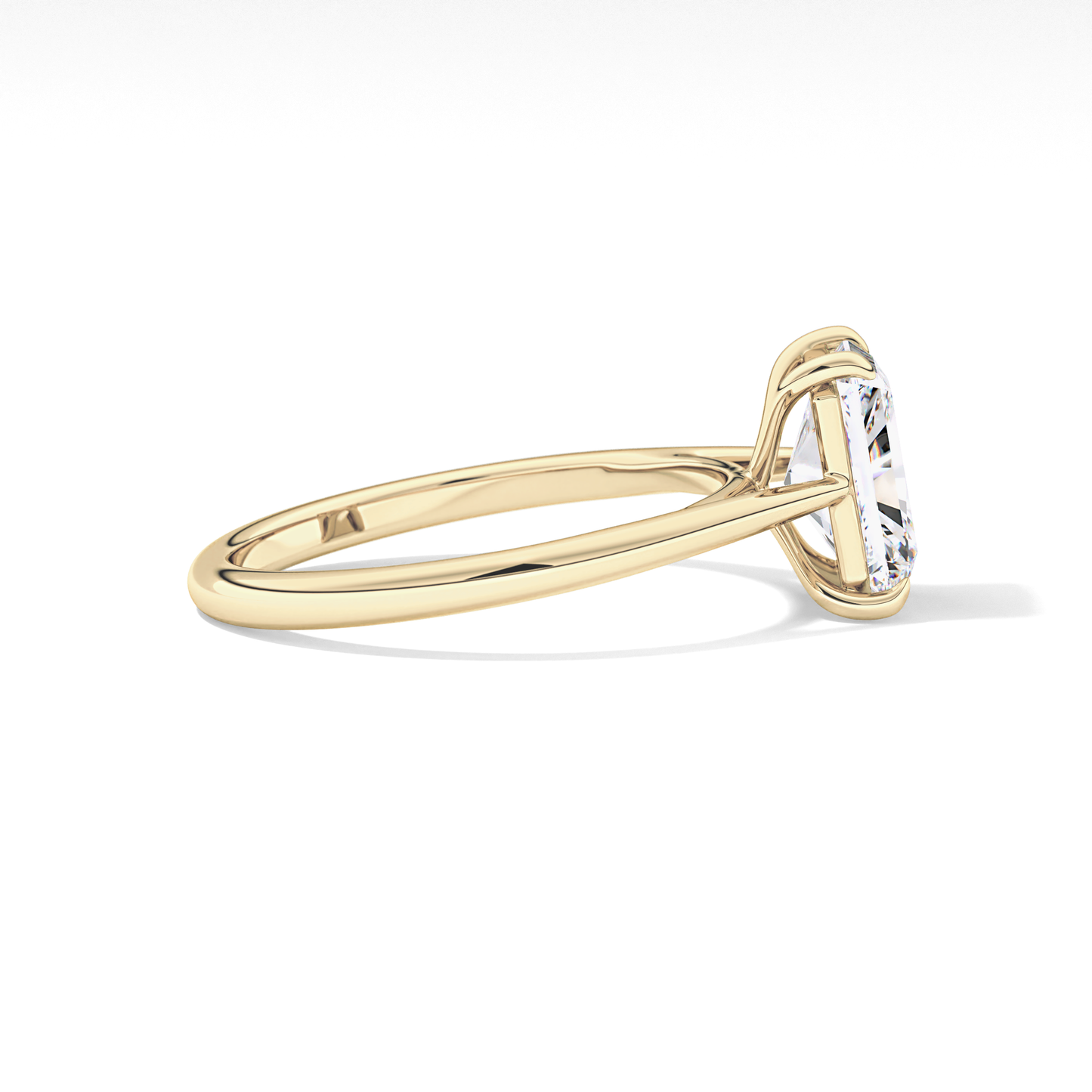 Radiant Solitaire Lab Grown Diamond Engagement Ring