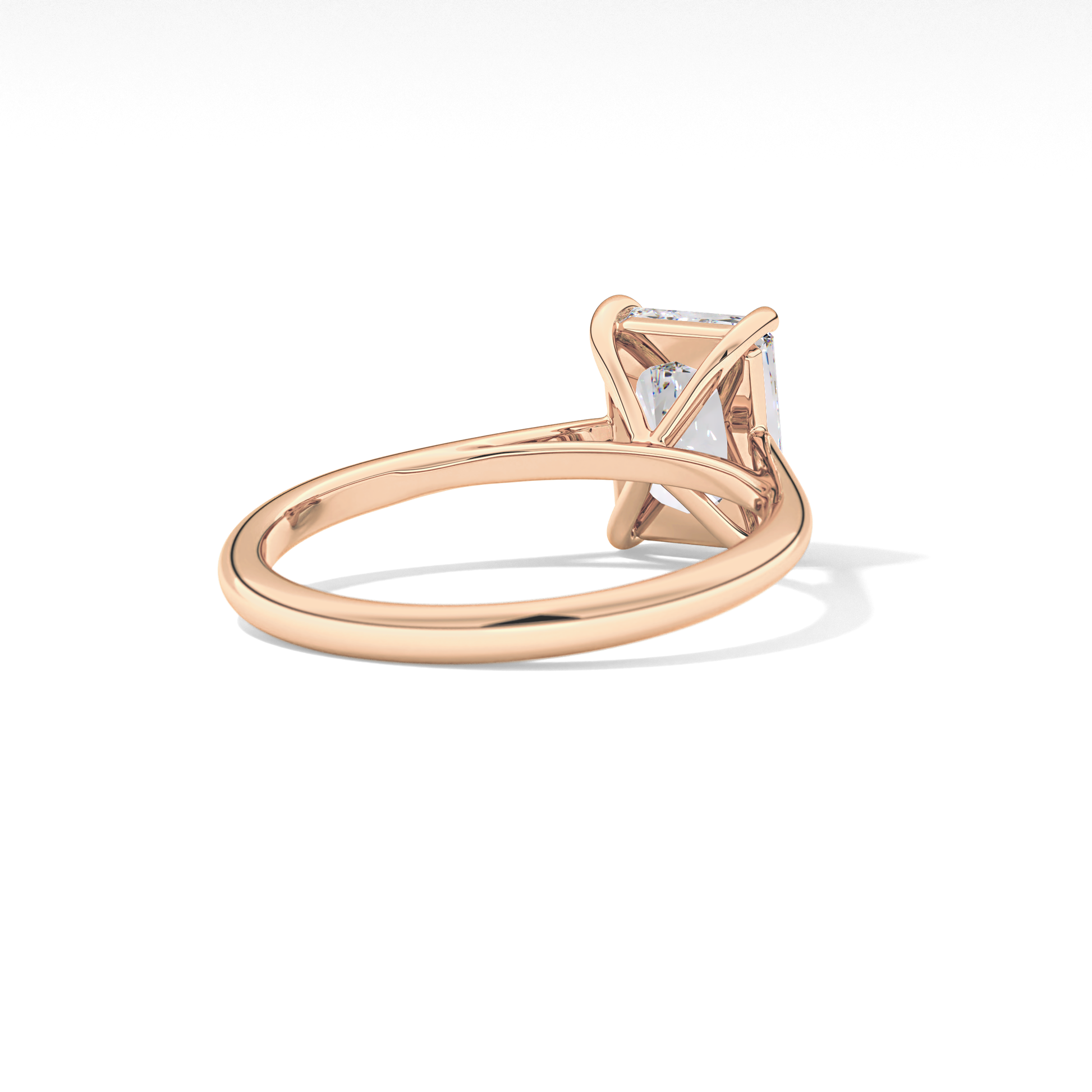 Radiant Solitaire Lab Grown Diamond Engagement Ring