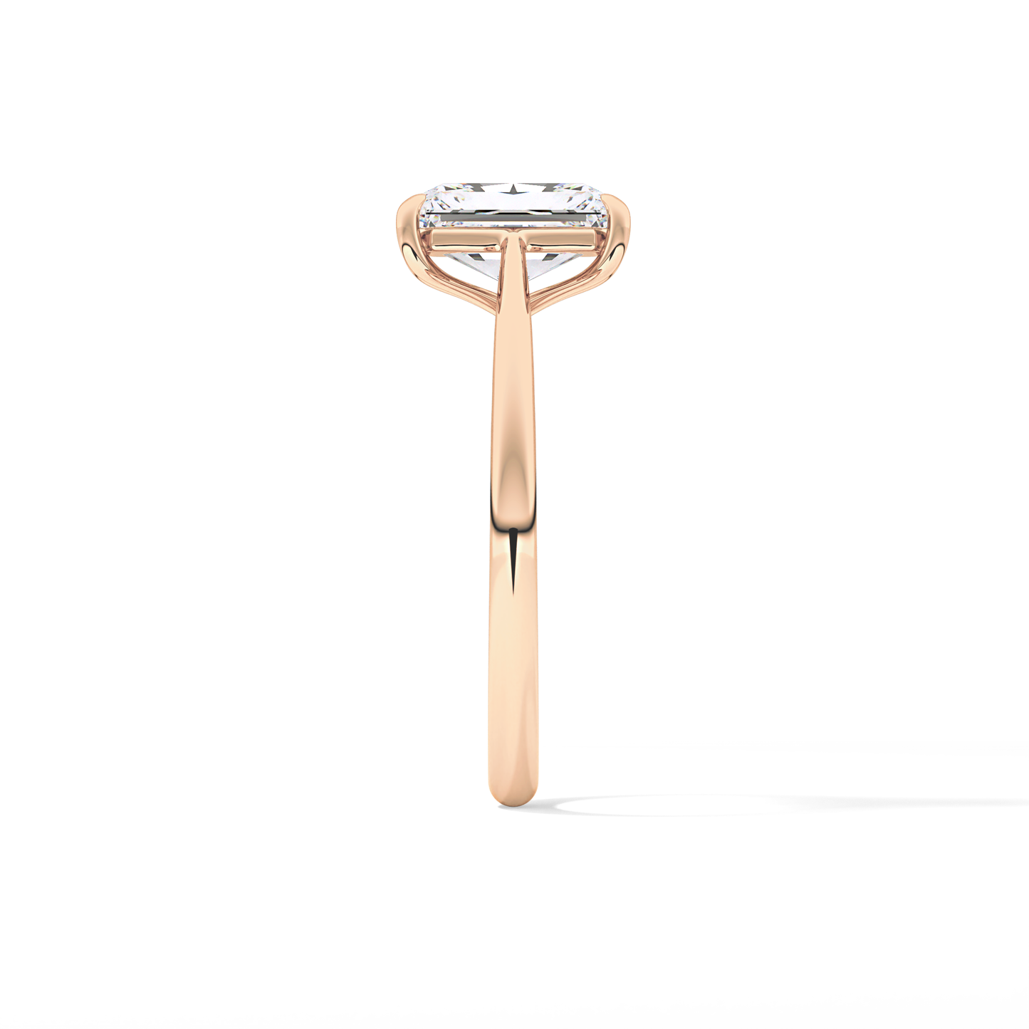 Radiant Solitaire Lab Grown Diamond Engagement Ring
