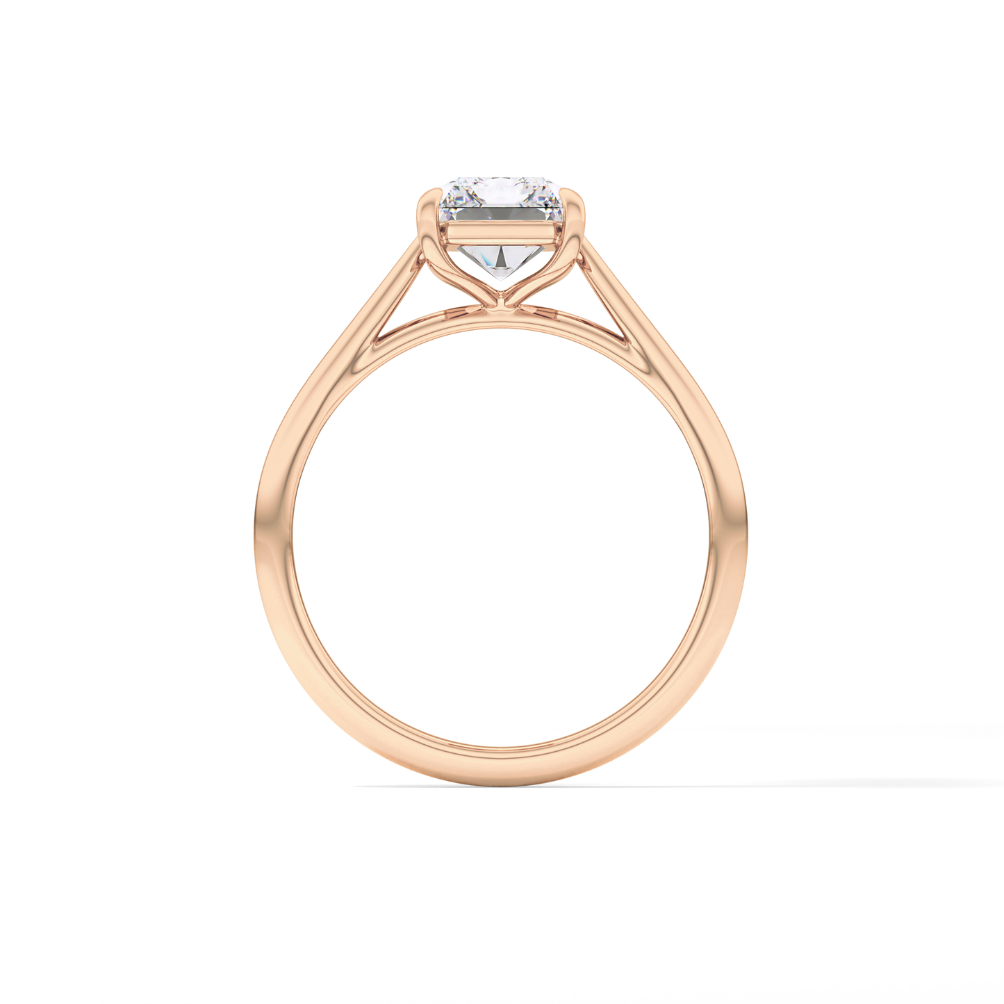 Radiant Solitaire Lab Grown Diamond Engagement Ring